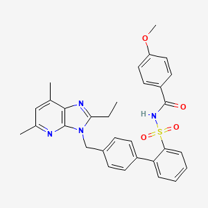 molecular formula C31H30N4O4S B1249212 Unii-2YH253ZF8D CAS No. 174844-73-6