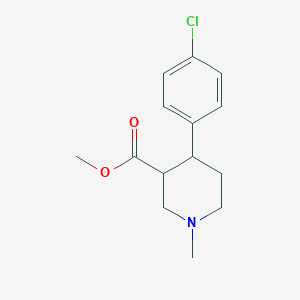 molecular formula C14H18ClNO2 B1249223 Methyl 4-(4-chlorophenyl)-1-methylpiperidine-3-carboxylate CAS No. 205805-13-6