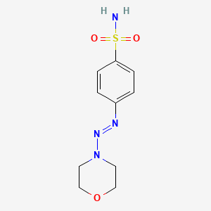 molecular formula C10H14N4O3S B12492244 4-(Morpholin-4-yldiazenyl)benzenesulfonamide CAS No. 55469-80-2