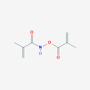 molecular formula C8H11NO3 B1249226 N,O-dimethacryloylhydroxylamine CAS No. 138693-15-9