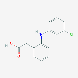 2-[(3-Chlorophenyl)amino]phenylacetic acid