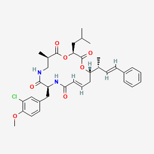 molecular formula C35H43ClN2O7 B1249231 Cryptophycin 46 