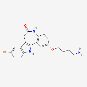 molecular formula C20H20BrN3O2 B1249233 Gwennpaullone 