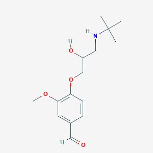 molecular formula C15H23NO4 B1249234 Vanidilol 