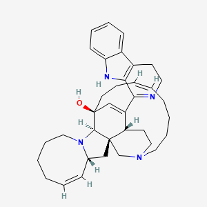 molecular formula C36H46N4O B1249238 3,4-Dihydromanzamine A 
