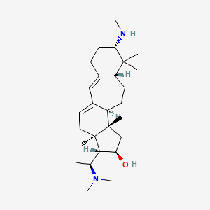 molecular formula C27H46N2O B1249247 (+)-Buxaminol C 