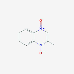 molecular formula C9H8N2O2 B124926 2-methylquinoxalinediium-1,4-diolate CAS No. 6639-86-7