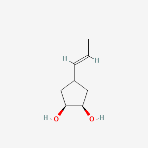 (1S,2R)-4-[(E)-prop-1-enyl]cyclopentane-1,2-diol