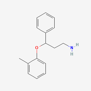 molecular formula C16H19NO B1249276 3-(2-Methylphenoxy)-3-phenylpropan-1-amine CAS No. 435293-68-8