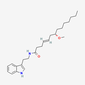 molecular formula C25H38N2O2 B1249289 Hermitamide B 