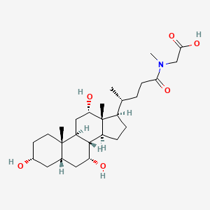 molecular formula C27H45NO6 B1249305 Cholylsarcosine CAS No. 93790-70-6