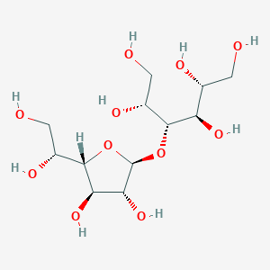 molecular formula C12H24O11 B1249308 3-O-β-D-半乳呋喃糖基-D-甘露醇 