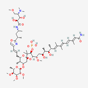 molecular formula C60H101N4O20P B1249311 Clavosine B 