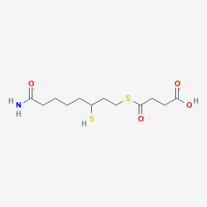 molecular formula C12H21NO4S2 B1249314 S(8)-琥珀酰二氢硫辛酰胺 