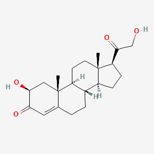 molecular formula C21H30O4 B1249316 2β,21-二羟基孕-4-烯-3,20-二酮 