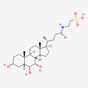 molecular formula C26H45NO7S B1249317 Taurohyocholic acid CAS No. 32747-07-2