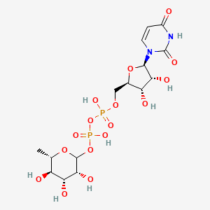 molecular formula C15H24N2O16P2 B1249318 尿苷5'-[3-(L-鼠李糖吡喃糖基)二氢二磷酸] 