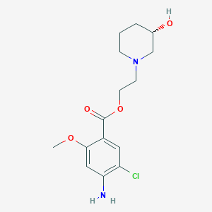molecular formula C15H21ClN2O4 B1249337 2-[(3S)-3-hydroxypiperidin-1-yl]ethyl 4-amino-5-chloro-2-methoxybenzoate 