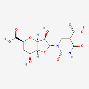 molecular formula C13H14N2O10 B1249366 Octosyl acid A 