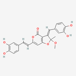 molecular formula C24H20O8 B1249368 inoscavin B 