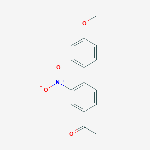 molecular formula C15H13NO4 B124938 4-Acetyl-4'-methoxy-2-nitrobiphenyl CAS No. 52806-71-0