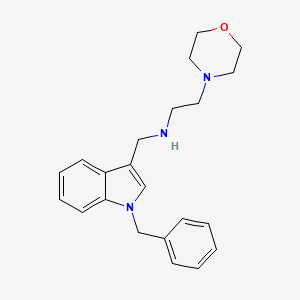 molecular formula C22H27N3O B12493868 N-[(1-benzyl-1H-indol-3-yl)methyl]-2-(morpholin-4-yl)ethanamine 
