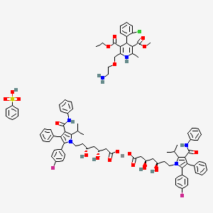 molecular formula C92H99CaClF2N6O18S B1249388 Amlodipine, atorvastatin drug combination CAS No. 930274-47-8