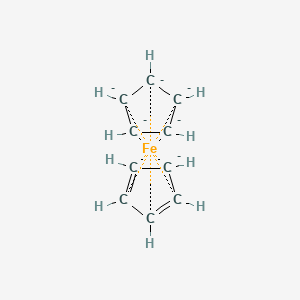 molecular formula C10H10Fe-6 B1249389 FERROCENE 