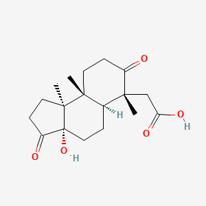 molecular formula C18H26O5 B1249395 Barbacenic acid 