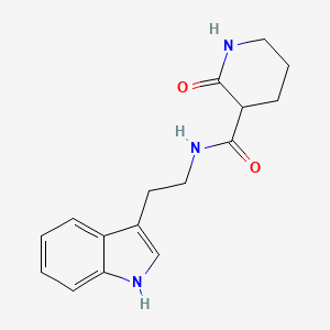 molecular formula C16H19N3O2 B12493991 N-[2-(1H-indol-3-yl)ethyl]-2-oxopiperidine-3-carboxamide 