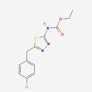 molecular formula C12H12ClN3O2S B12494013 Ethyl [5-(4-chlorobenzyl)-1,3,4-thiadiazol-2-yl]carbamate 