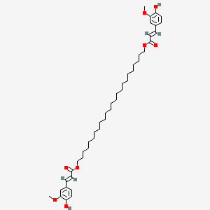 molecular formula C44H66O8 B1249406 1,24-Tetracosanediol diferulate 