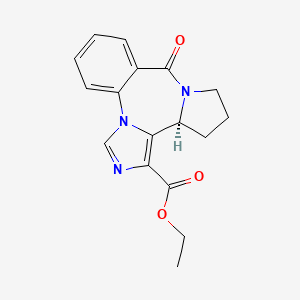 ethyl (7S)-12-oxo-2,4,11-triazatetracyclo[11.4.0.02,6.07,11]heptadeca-1(17),3,5,13,15-pentaene-5-carboxylate