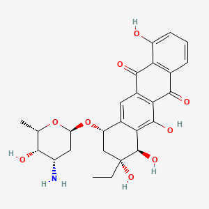 (7S,9R,10R)-7-[(2R,4S,5S,6S)-4-amino-5-hydroxy-6-methyloxan-2-yl]oxy-9-ethyl-4,9,10,11-tetrahydroxy-8,10-dihydro-7H-tetracene-5,12-dione