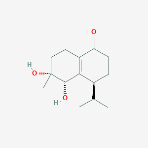 molecular formula C14H22O3 B1249420 Oxyphyllenodiol A 