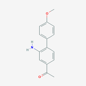 molecular formula C15H15NO2 B124943 4-Acetyl-2-amino-4'-methoxybiphenyl CAS No. 52806-72-1