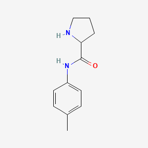 molecular formula C12H16N2O B12494341 N-(4-Methylphenyl)pyrrolidine-2-carboxamide 