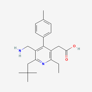 [5-(Aminomethyl)-6-(2,2-Dimethylpropyl)-2-Ethyl-4-(4-Methylphenyl)pyridin-3-Yl]acetic Acid