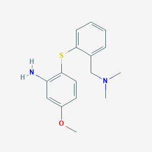 molecular formula C16H20N2OS B1249439 2-(2-Dimethylaminomethyl-phenylsulfanyl)-5-methoxy-phenylamine 