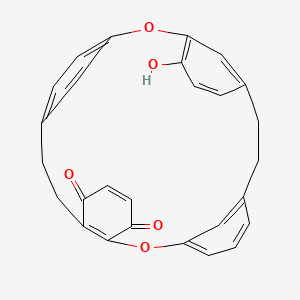 molecular formula C28H22O5 B1249472 Marchantinquinone 