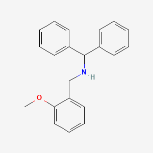 molecular formula C21H21NO B12494793 N-benzhydryl-N-(2-methoxybenzyl)amine CAS No. 774193-26-9