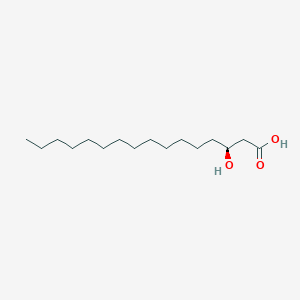 molecular formula C16H32O3 B1249484 (S)-beta-hydroxypalmitic acid 