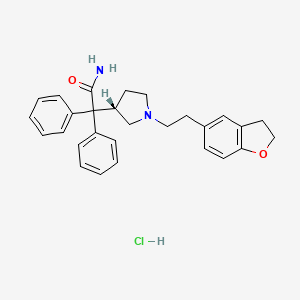 molecular formula C28H31ClN2O2 B1249515 Darifenacin hydrochloride 