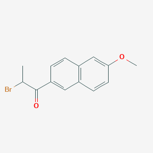 molecular formula C14H13BrO2 B124954 2-Bromo-1-(6-methoxynaphthalen-2-yl)propan-1-one CAS No. 72337-73-6