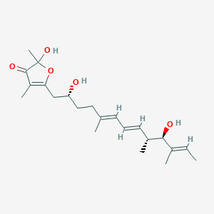 molecular formula C22H34O5 B1249547 Actinofuranone A 