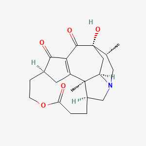 molecular formula C21H27NO5 B1249550 Macropodumine A 