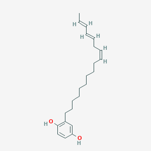 molecular formula C23H34O2 B1249553 10'(Z),13'(E),15'(E)-Heptadecatrienylhydroquinone 