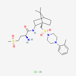 molecular formula C26H43ClN4O5S2 B1249558 L-368,899 hydrochloride 