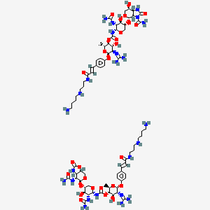 molecular formula C74H116N24O28 B1249565 Cinodine hydrochloride CAS No. 68782-58-1