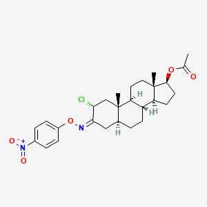 molecular formula C27H35ClN2O5 B1249567 Nisterime acetate 